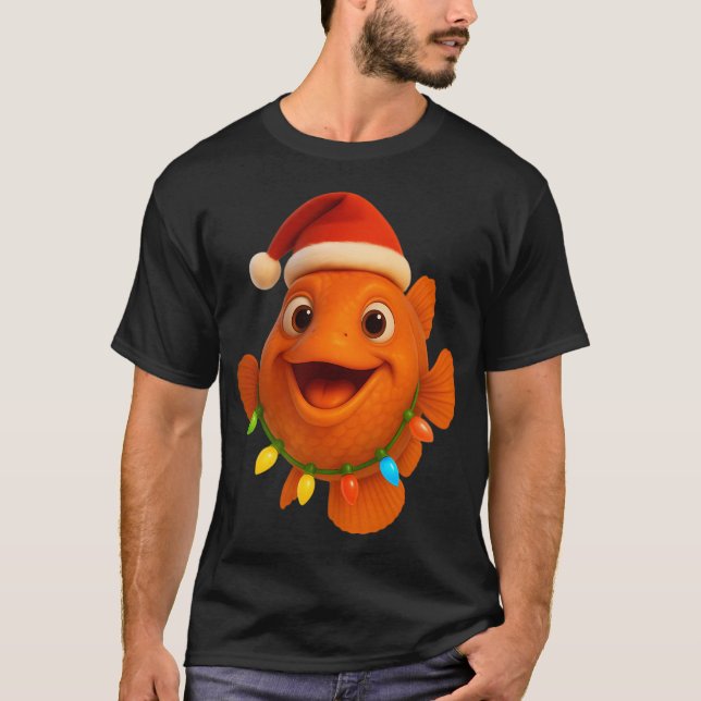 Christmas Orange Roughy Fish T-Shirt (Front)