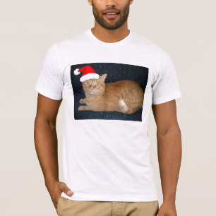 Christmas Orange Tabby Cat T-Shirt