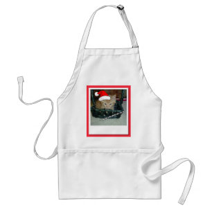 Christmas Orange Tabby Kitten Standard Apron