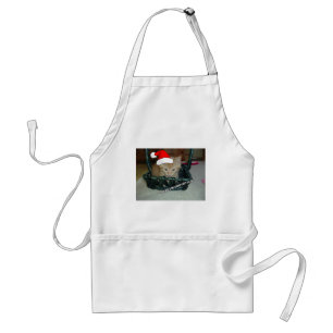 Christmas Orange Tabby Kitten Standard Apron