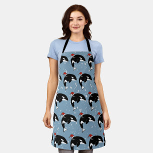 Christmas Orca Killer Whale Apron