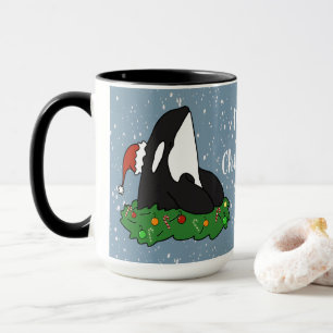 Christmas Orca Mug