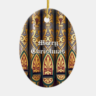 Christmas organ pipe ornament