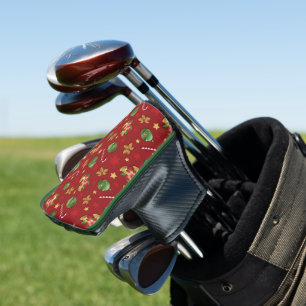 Christmas Ornamant  & Candy Cane Pattern Golf Head Cover