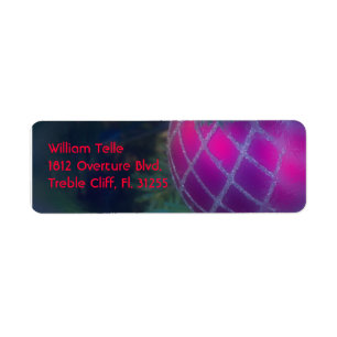 Christmas Ornament 3 Return Address Label