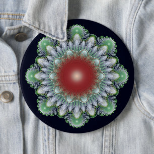 Christmas ornament 6 cm round badge