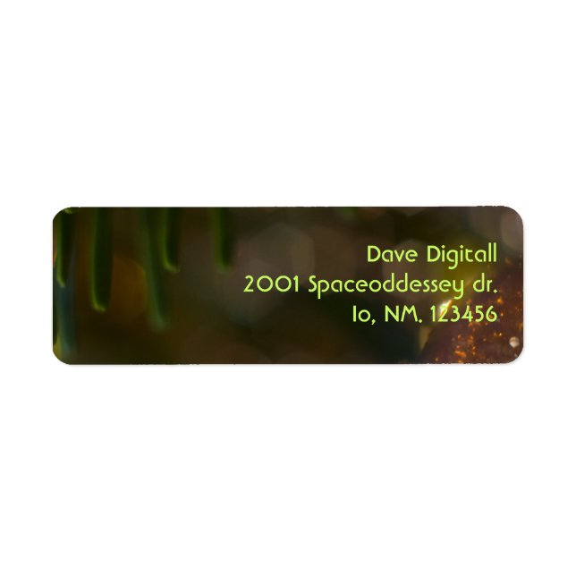 Christmas Ornament 7 Return Address Label (Front)