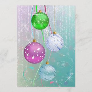 Christmas Ornament Baby Shower Invitation, Winter  Invitation