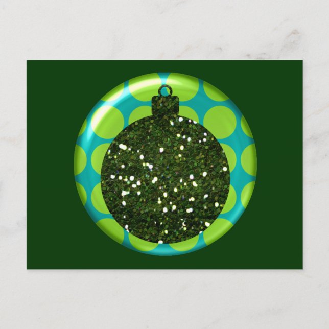 Christmas Ornament Ball Postcard (Front)