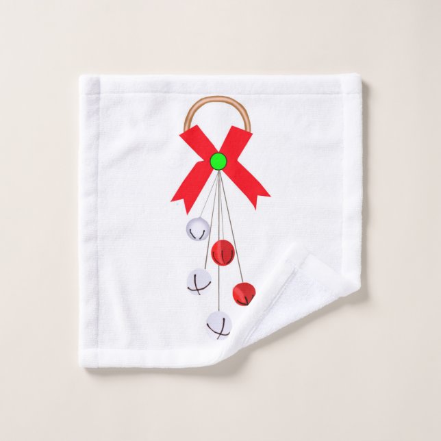 Christmas Ornament Bath Towel Set (Wash Cloth)