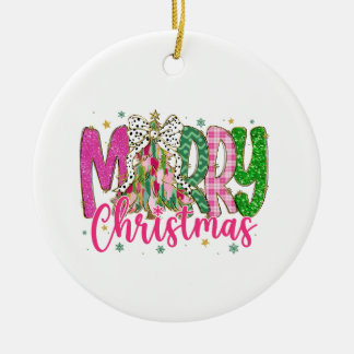 Christmas Ornament, Christmas Gift Ceramic Ornament