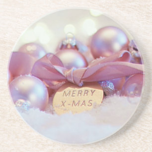 Christmas Ornament Decoration Greeting Coaster