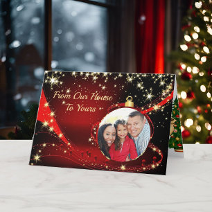 Christmas Ornament Family Photo Holiday Card