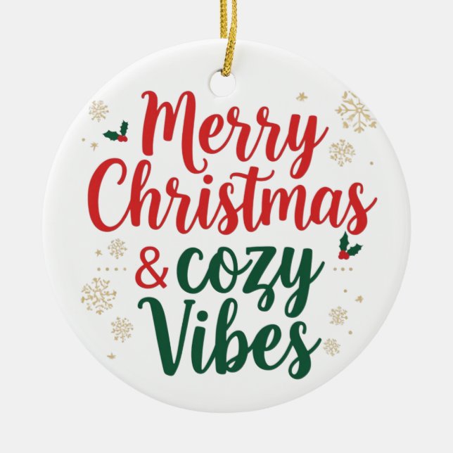 Christmas Ornament,Festive Holiday Tree Decoration (Front)