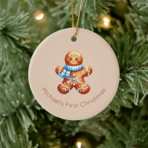 Christmas Ornament, First Christmas, Baby First Ceramic Ornament
