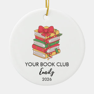 Christmas Ornament For Reader Librarian Teacher