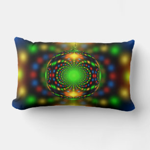 Christmas Ornament Fractal Design-29440 Lumbar Cushion
