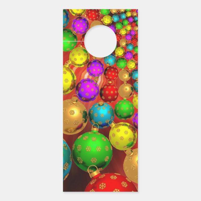 Christmas Ornament Jamboree Door Hanger (Front)