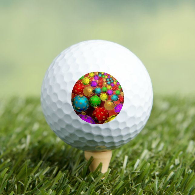 Christmas Ornament Jamboree Golf Balls (Insitu Tee)