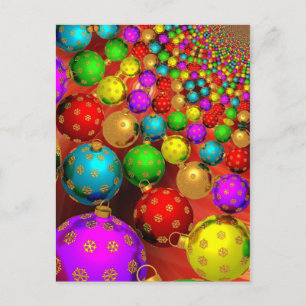 Christmas Ornament Jamboree Holiday Postcard