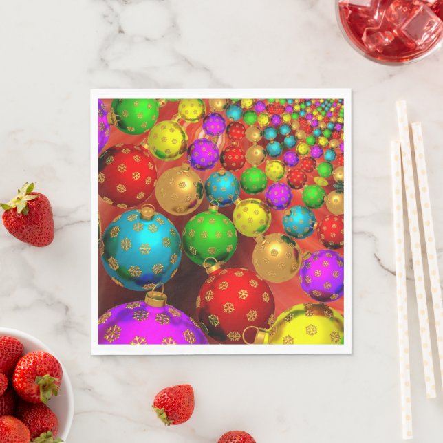 Christmas Ornament Jamboree Napkin (Insitu)