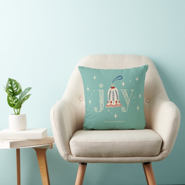 Christmas Ornament Joy Holiday Cushion (Chair)