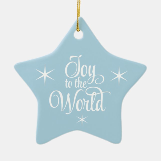 Christmas Ornament Joy to the World (Front)