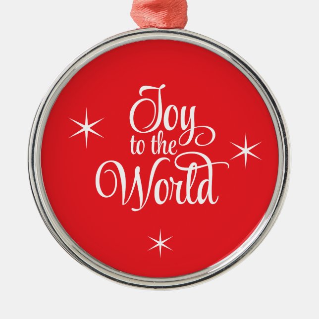 Christmas Ornament Joy to the World (Front)