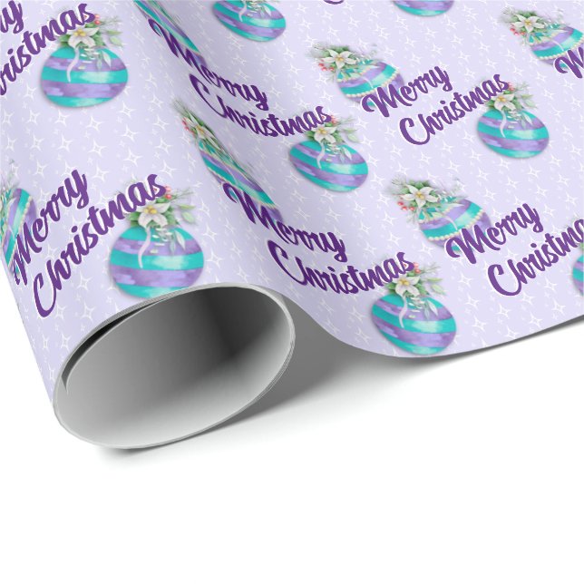 Christmas Ornament | Lavender  Wrapping Paper (Roll Corner)
