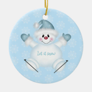 Christmas Ornament Let It Snow Snowman