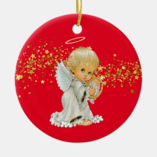 Christmas Ornament-Little Angel Ceramic Ornament