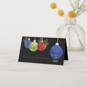 Christmas Ornament   Multi   Wedding Reception Place Card