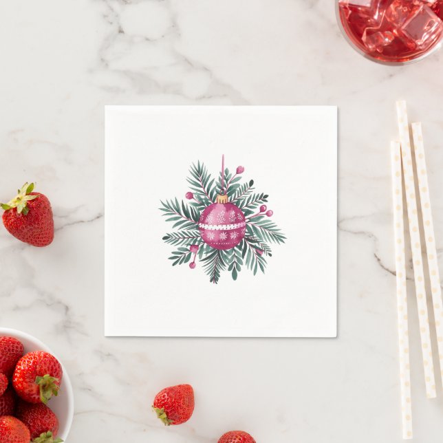 Christmas Ornament Napkin (Insitu)