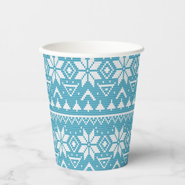 Christmas ornament nordic winter scandinavian norw paper cups (Front)