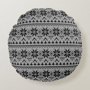 Christmas ornament nordic winter scandinavian norw round cushion