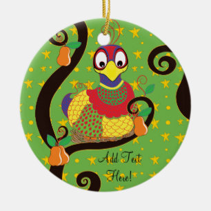 Christmas Ornament Partridge Personalise