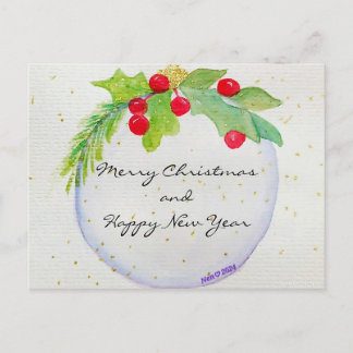 Christmas Ornament Postcard