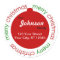 Christmas ornament return address label sticker