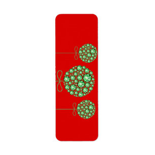 Christmas Ornament Return Address Labels