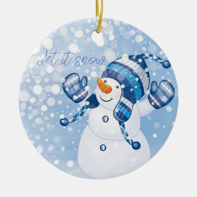 Christmas Ornament Snowman (Front)