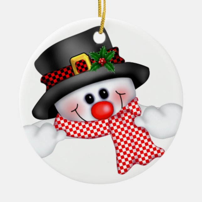 Christmas Ornament Snowman (Front)