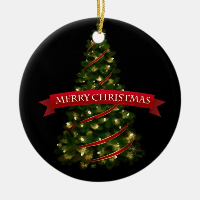Christmas Ornament-Tree Ceramic Ornament (Front)