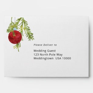 Christmas Ornament, Wedding Envelope