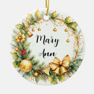 Christmas ornament with custom name
