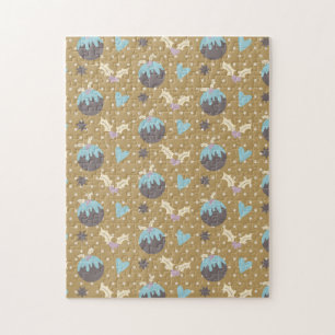 Christmas Ornaments and Holly Jigsaw Puzzle