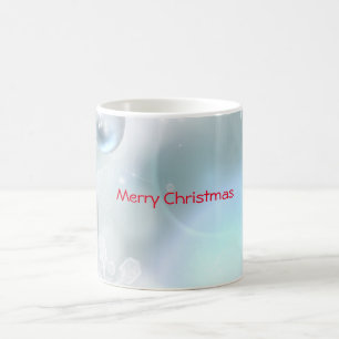 christmas ornaments and snowflakes coffee mug