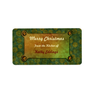 Christmas Ornaments Chic  Kitchen Labels