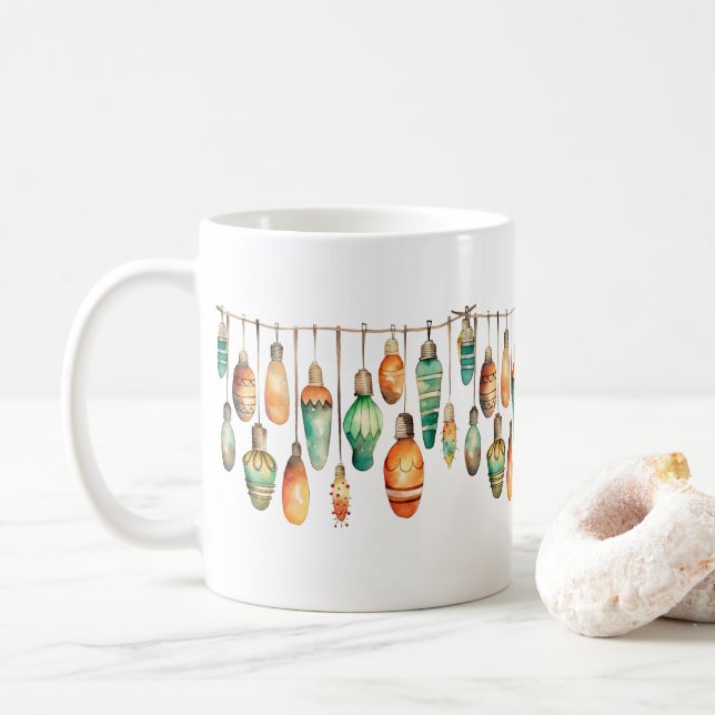 Christmas Ornaments  Coffee Mug (With Donut)