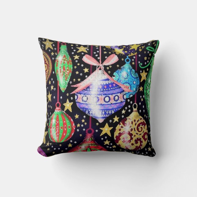 Christmas Ornaments Cushion (Front)