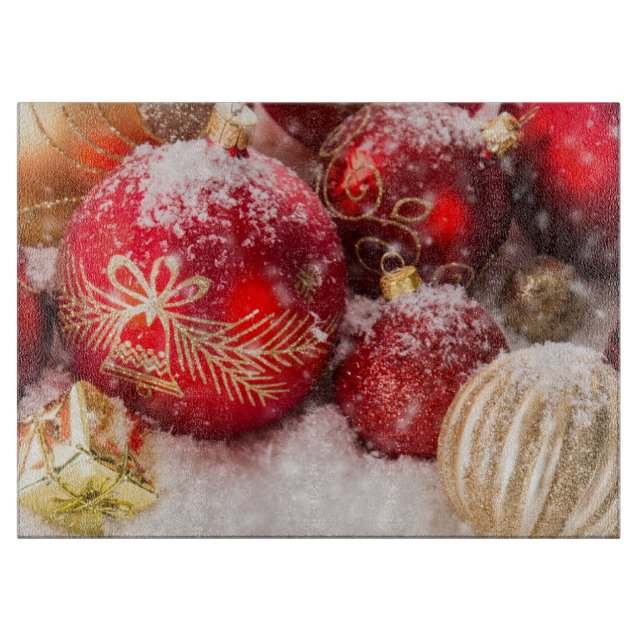 Christmas Ornaments Cutting Board (Front)